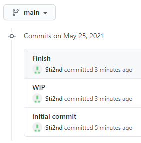 Linear commit history on main after rebase